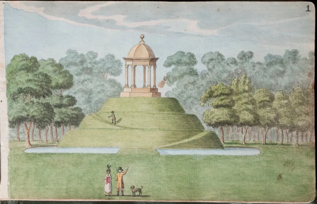 View at Temple-oge, in the demesne of Domville Esqr., 3 miles from Dublin, by Gabriel, ca.1729-1817 Beranger, unspecified, 1790
