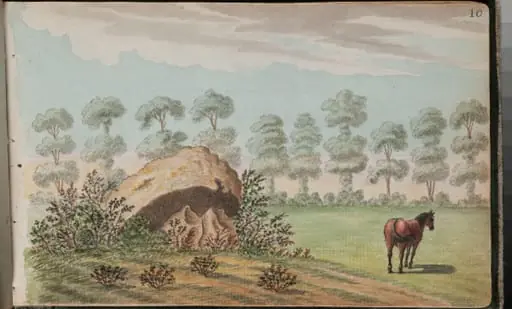 View of a cromliach [cromlech] on the lands of Loughlins town, 7 miles from Dublin [...], by Gabriel, ca.1729-1817 Beranger