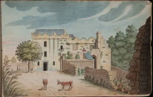 View of Dundrum Castle from the court yard [...], by Gabriel, ca.1729-1817 Beranger
