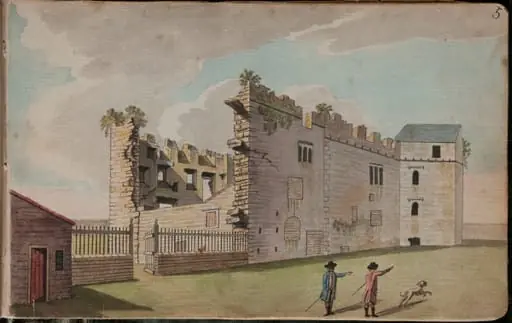 View of Merion [Merrion] Castle, 2 miles from Dublin [...], by Gabriel, ca.1729-1817 Beranger