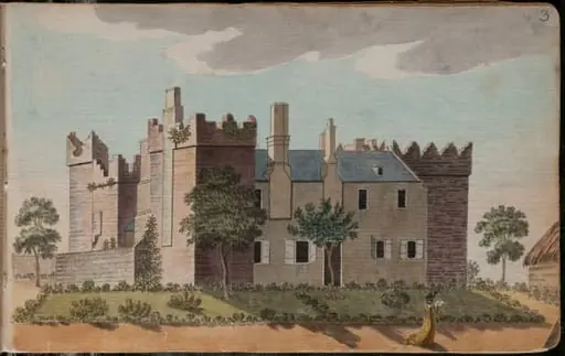 View of Monkstown Castle, 4 1/2 miles from Dublin [...], by Gabriel, ca.1729-1817 Beranger