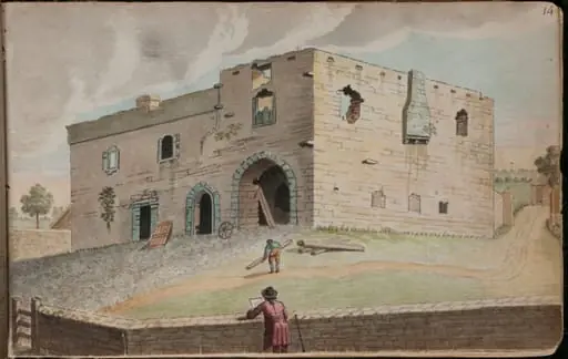 View of the castle of Rabuck [Roebuck], 2 miles from Dublin [...], by Gabriel, ca.1729-1817 Beranger, 1790