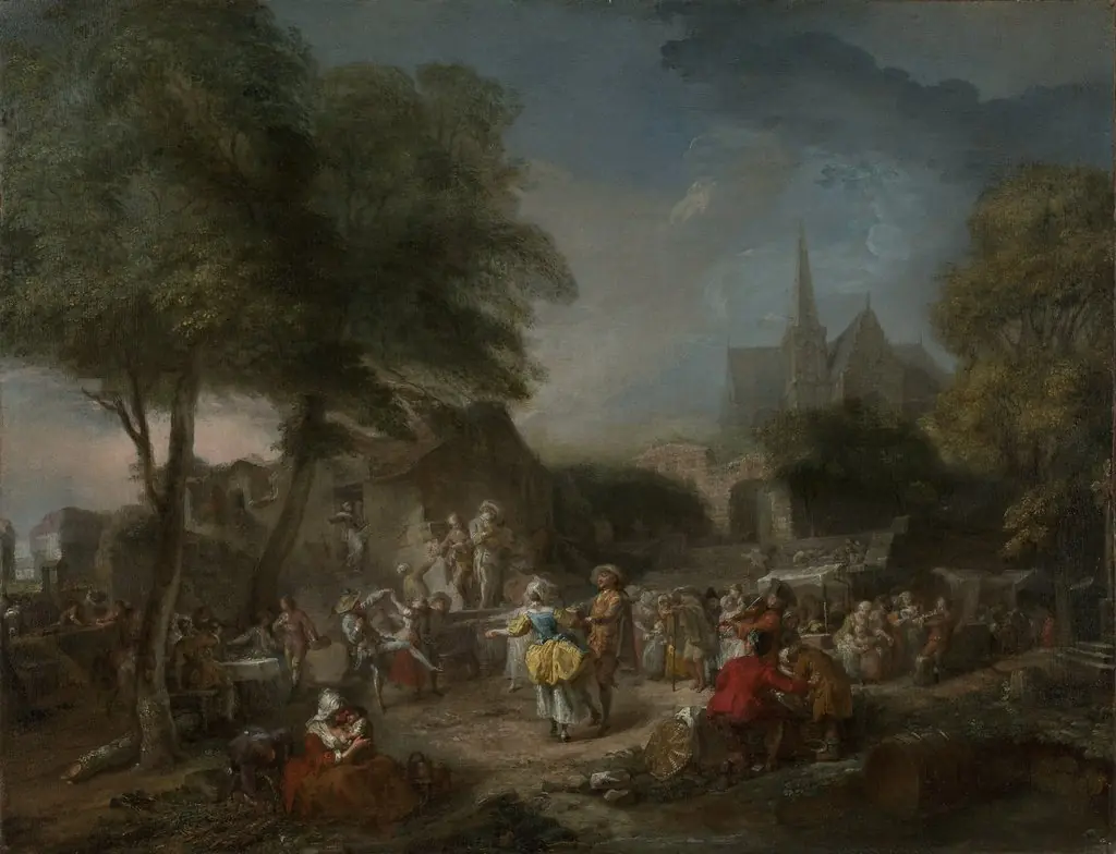 The Country Dance, by Gabriel de Saint-Aubin