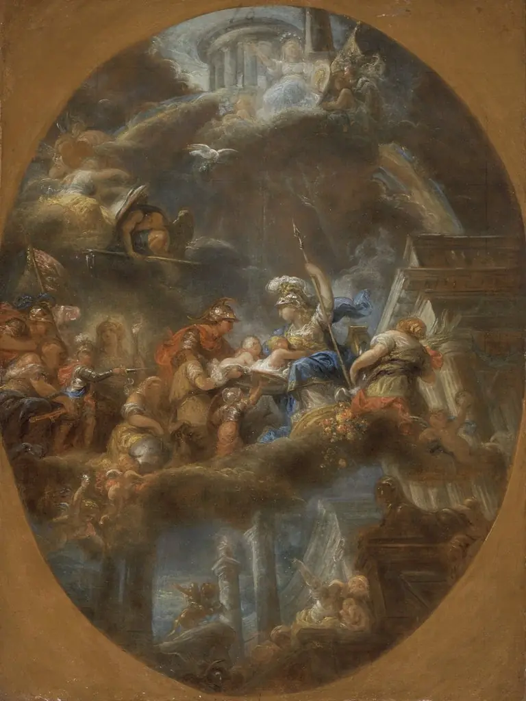 Nobility Offering the Imperial Russian Children to Minerva, by Gabriel François Doyen