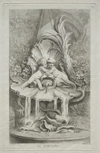 Book of Fountains:  No. 3, by Gabriel Huquier