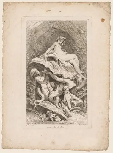 Book of Fountains:  No. 4, by Gabriel Huquier