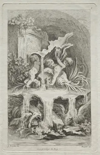 Book of Fountains: No. 7, by Gabriel Huquier
