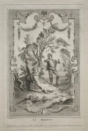The Buffoon, Arabesque, by Gabriel Huquier