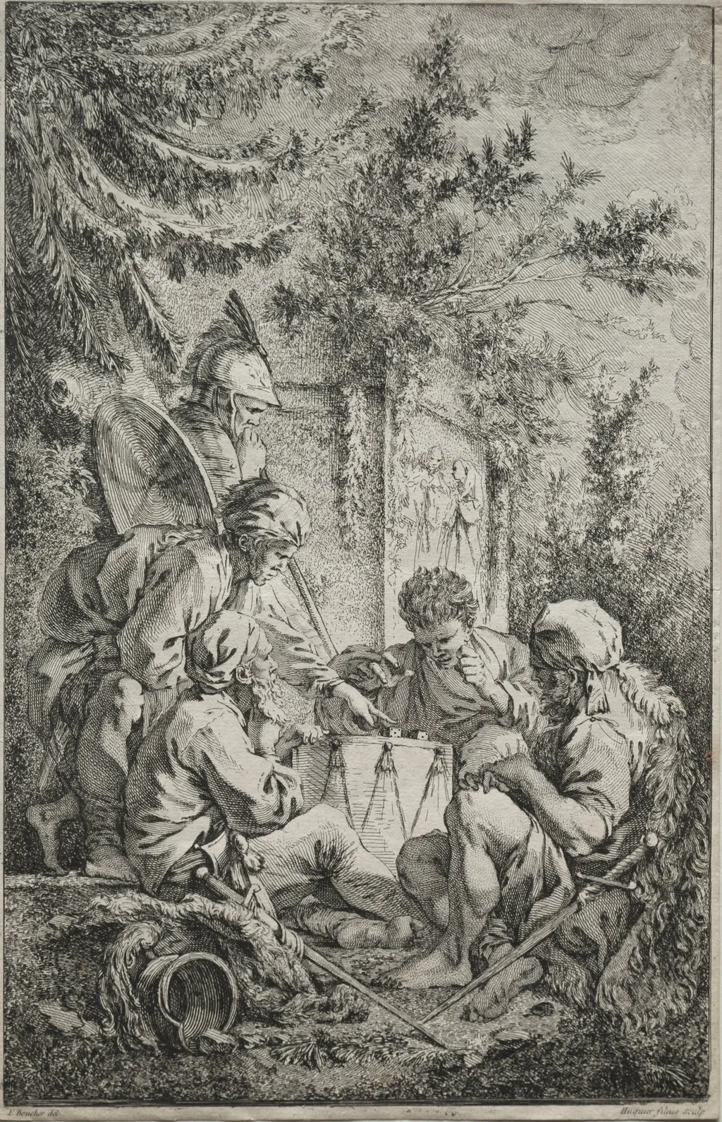 The First Guard, by Gabriel Huquier, 1754