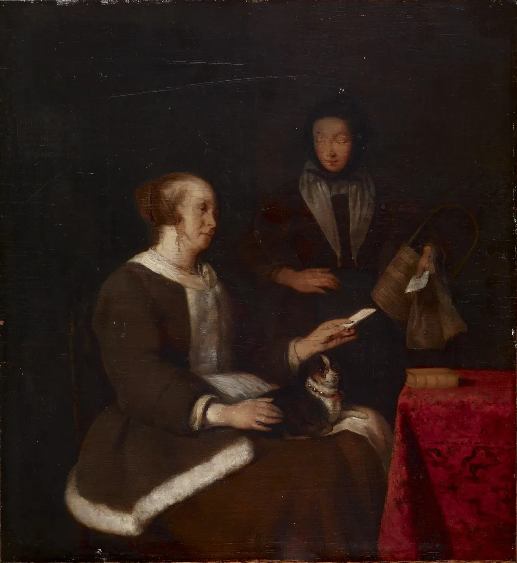 The Note, by Gabriel Metsu, oil, 1650
