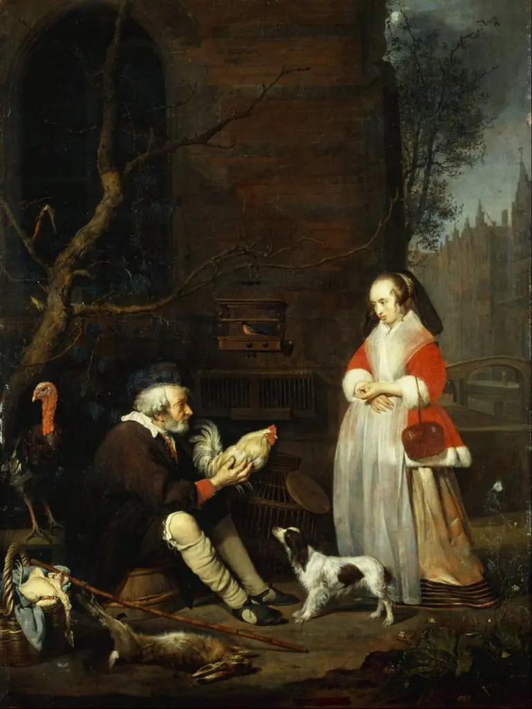 The Poultry Seller, by Gabriel Metsu
