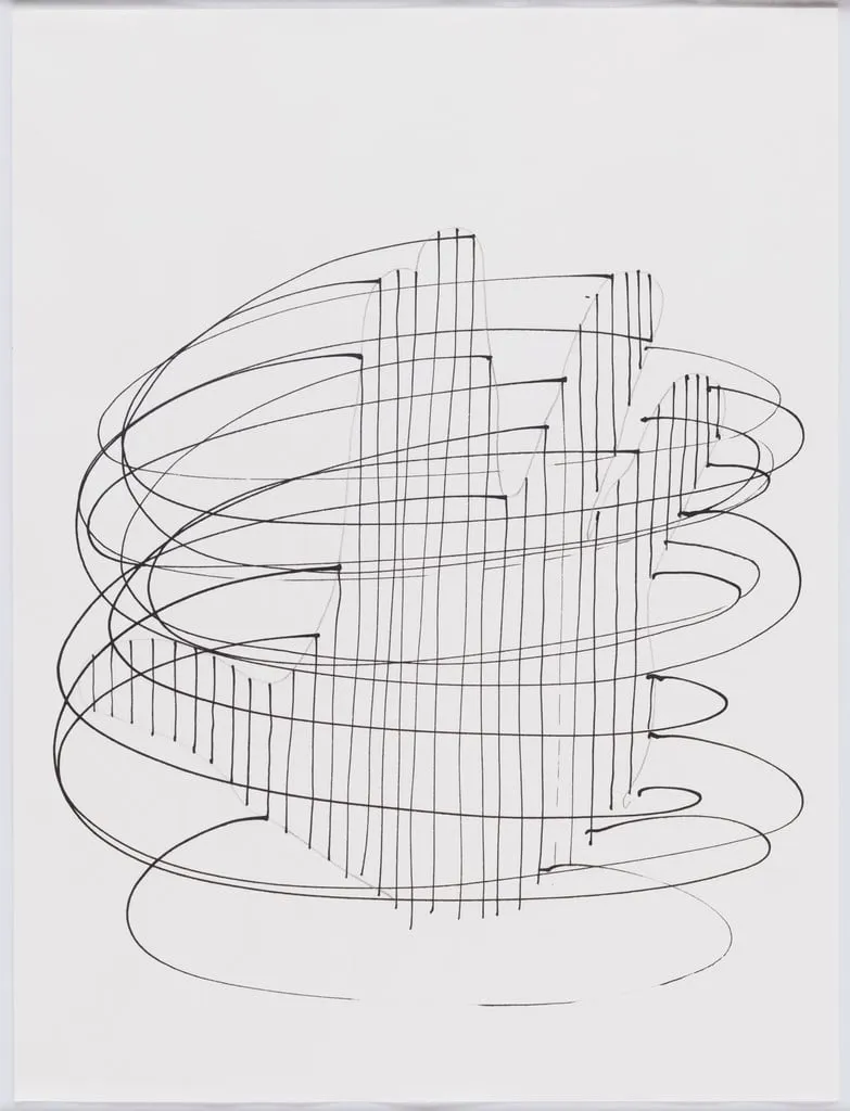 Untitled, by Gabriel Orozco, graphite, 2000