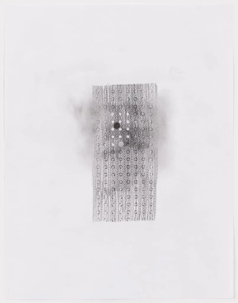 Untitled, by Gabriel Orozco, graphite, 1996