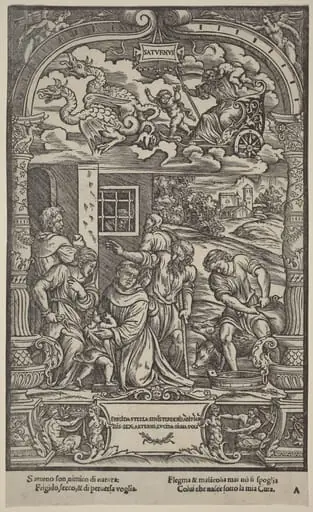 Saturn, by Gabriele Giolito de' Ferrara
