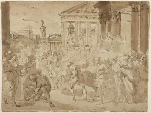 A Triumphal Procession in Ancient Rome, by Gaetano Gandolfi