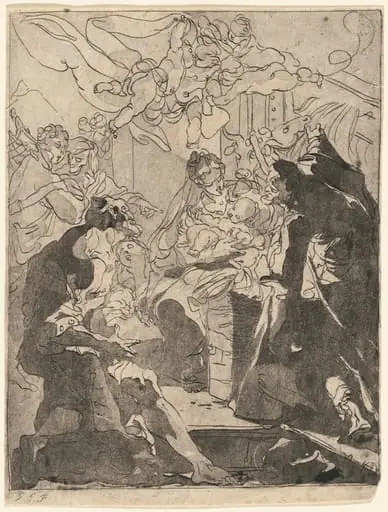 Adoration of the Shepherds, by Gaetano Gandolfi