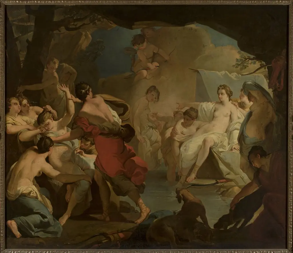 Diana's judgement of the nymph Callisto, by Gaetano Gandolfi