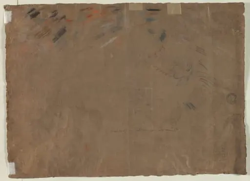 Sketch of a Head (verso), by Gaetano Gandolfi