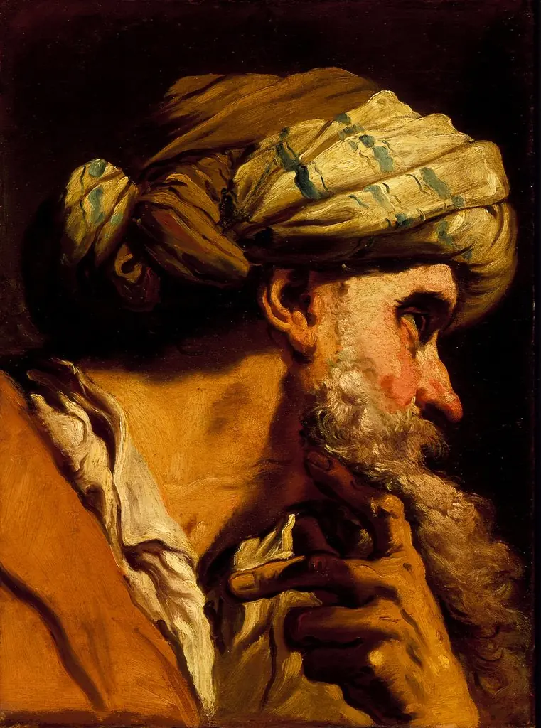 Study of an Oriental Head for 'The Marriage at Cana', by Gaetano Gandolfi