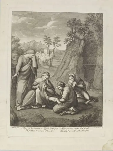 The three Maries at the tomb of Jesus Christ, by Gaetano Vascellini