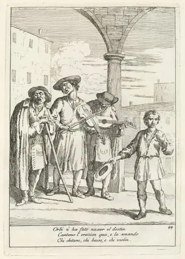 Fà ballar i Cani (Street Entertainer), by Gaetano Zompini