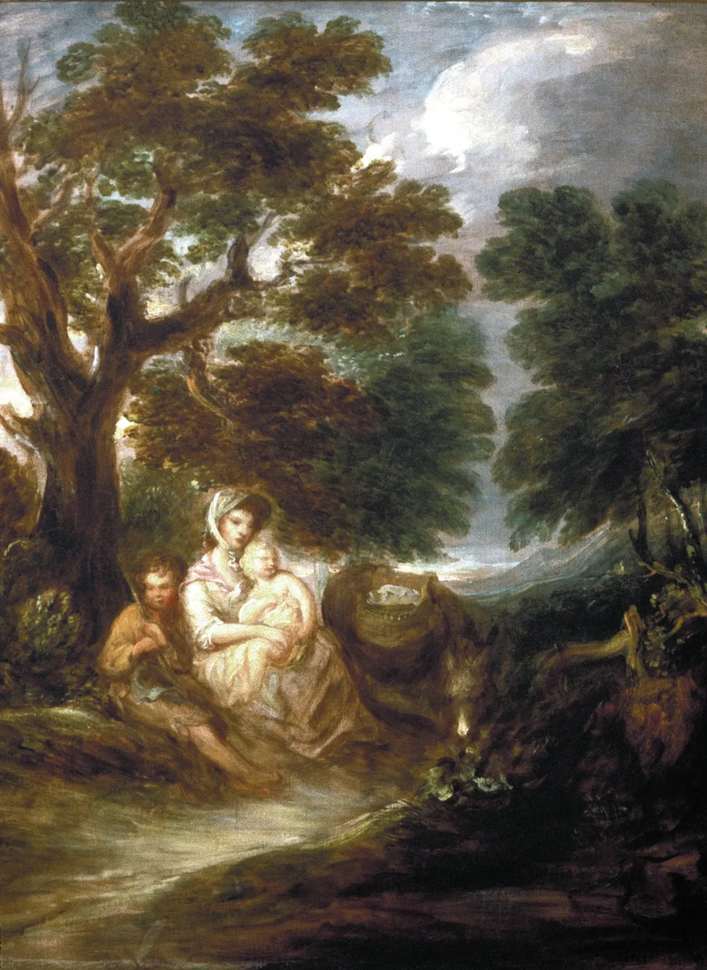 Family Group in Landscape, by Gainsborough Dupont, oil, 1785