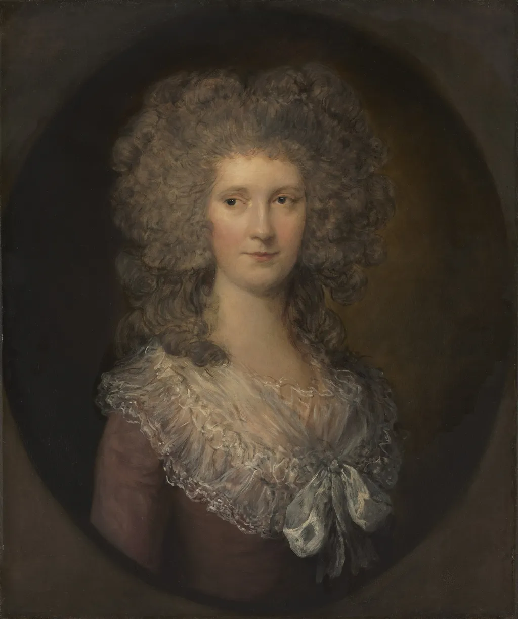 Portrait of Mary Anne Jolliffe, by Gainsborough Dupont, oil, 1790