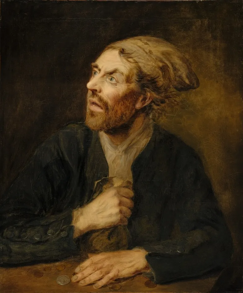 The Miser, by Gainsborough Dupont, oil, 1790