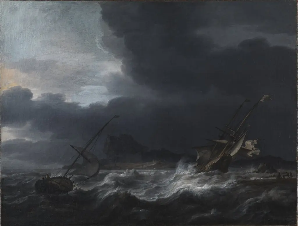 Gale off Rocky Coast