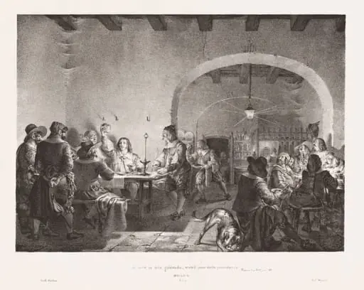 lo levò in aria gridando, ecco il pane della providenza (I Held It Aloft and Cried, "Behold the Bread of Divine Providence!"), by Gallo Gallina