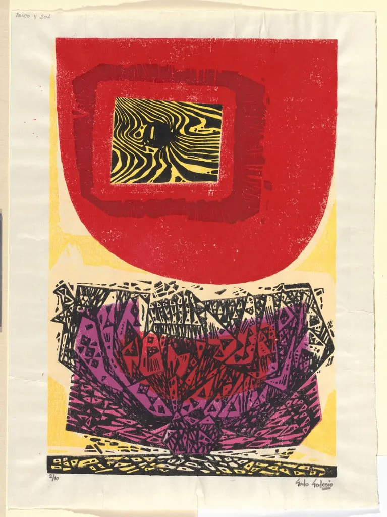 Untitled, by Galo Galecio, ink, 1965