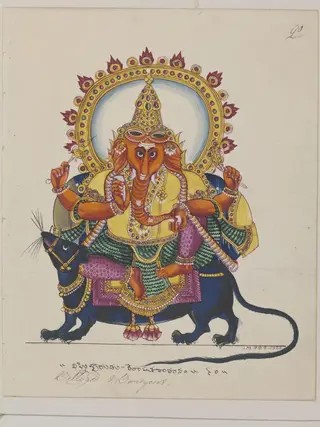 Ganesha, the god of wisdom and the remover of obstacles, 1825