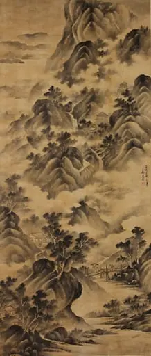 清　佚名　高克恭(僞款)　山水圖　軸|Landscape, by Gao Kegong|Unidentified artist, 1639
