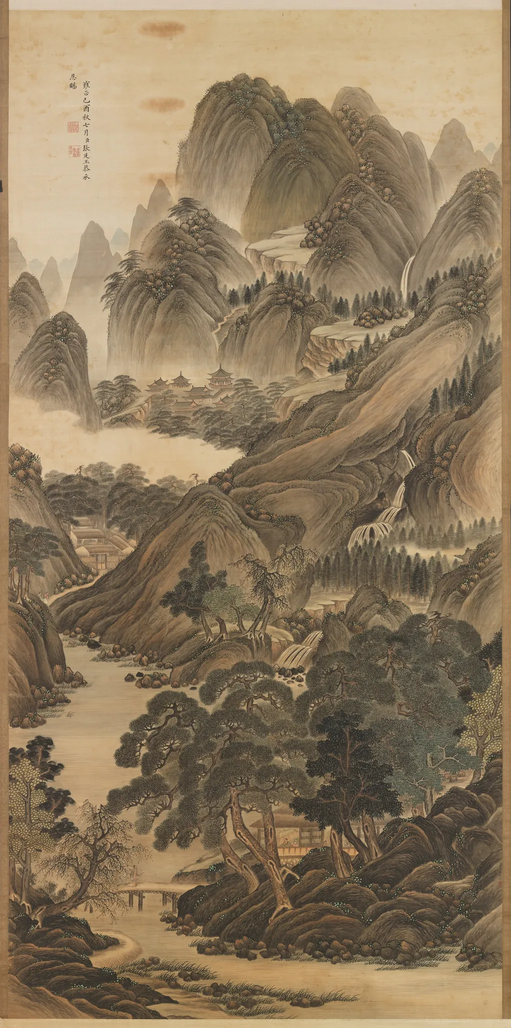 Landscape, by Gao Qipei, unspecified, 1707