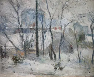 Garden in Snow