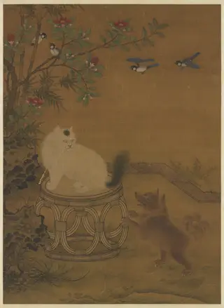 Garden Scene Painted from Life