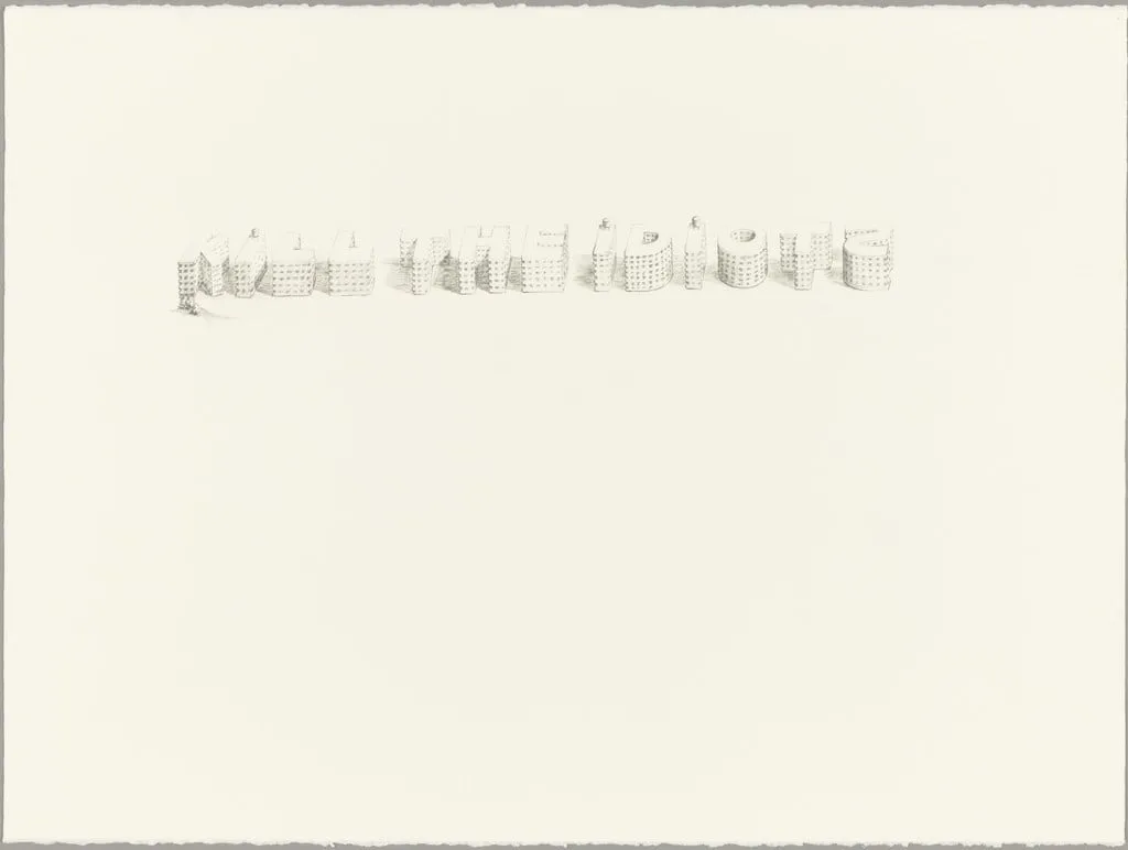 Untitled, by Gareth James, graphite, 2004