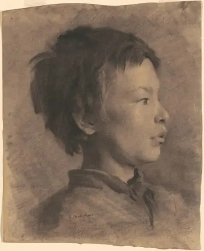 Head of a Boy, by Gari Melchers