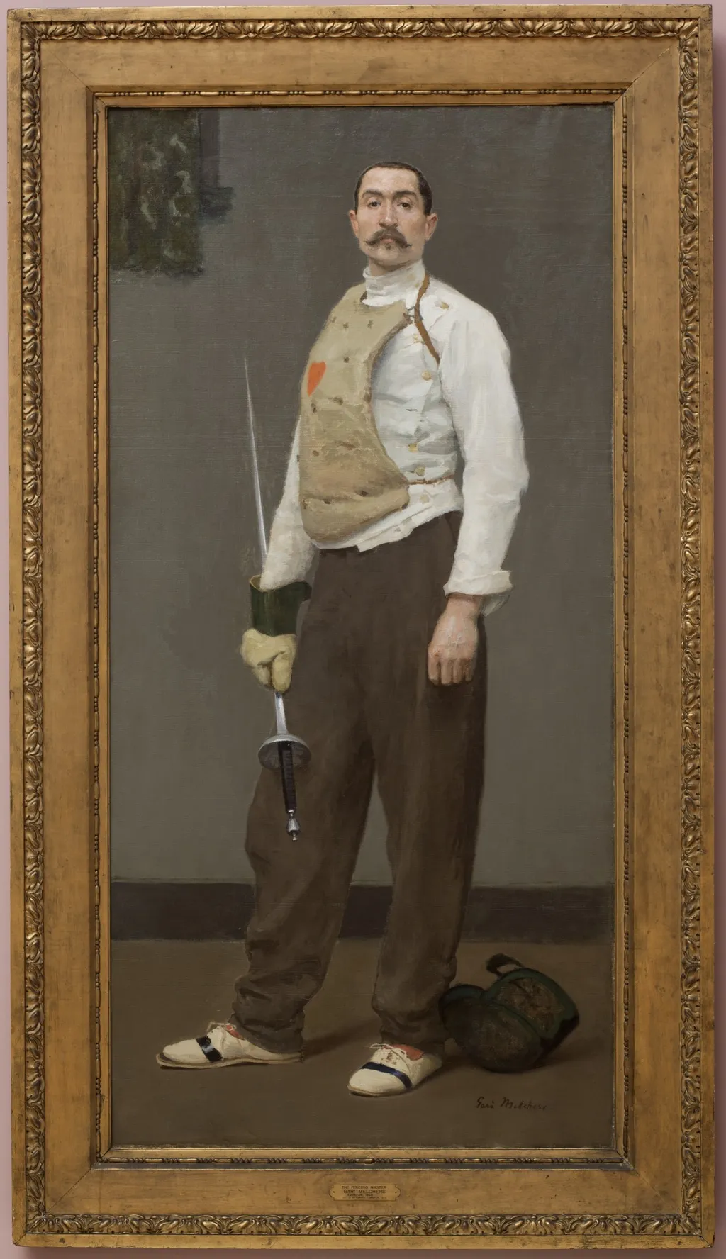 The Fencing Master, by Gari Melchers, oil, 1900