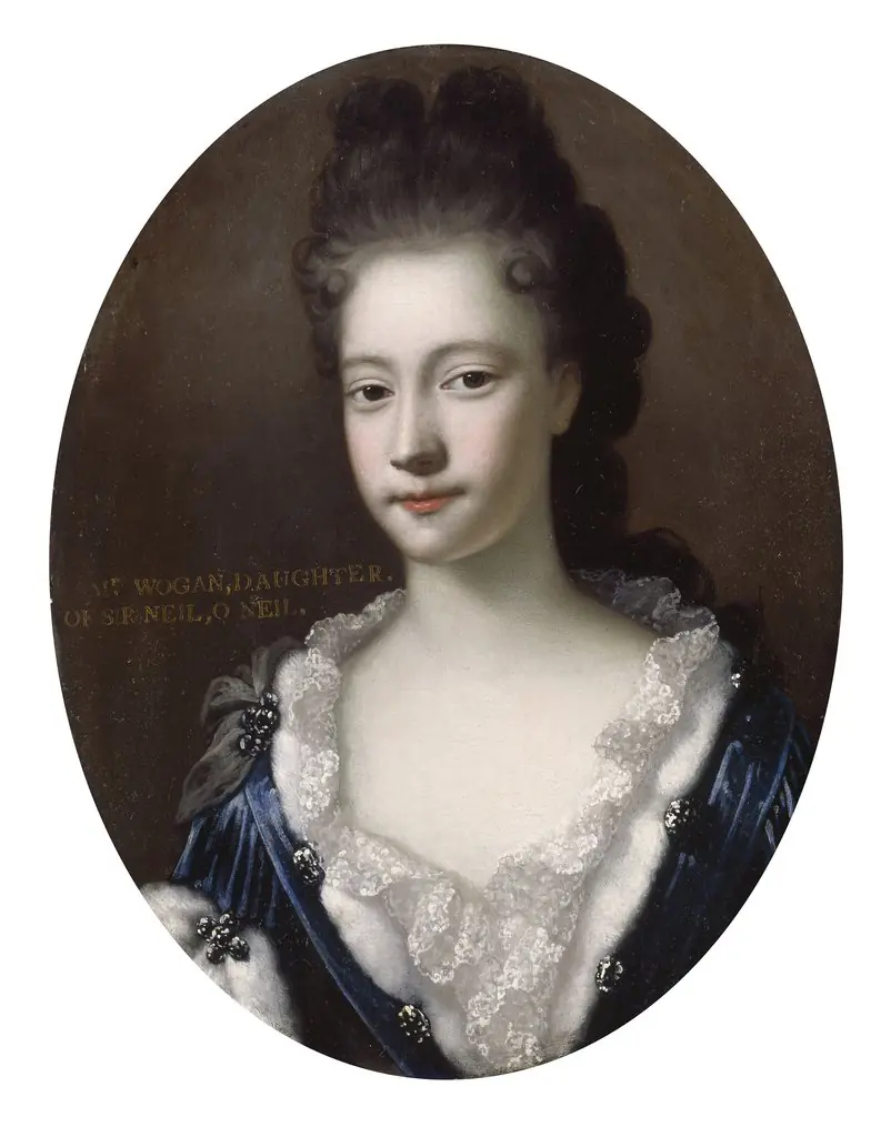 Portrait of Rose O'Neill, later Mrs Nicholas Wogan, by Garret Murphy