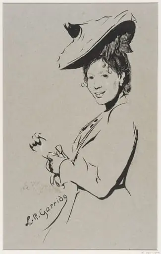 La Dame aux Gants., by Garrido