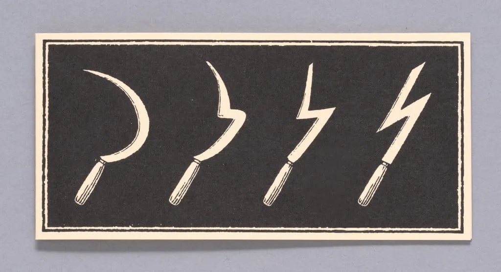 Untitled, by Gary Hincks Ian Hamilton Finlay, ink, 1990