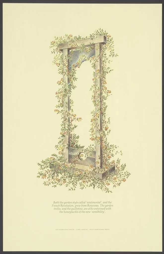 Untitled, by Gary Hincks Ian Hamilton Finlay, ink, 1987