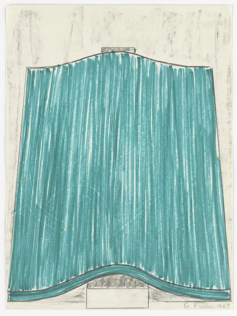Untitled, by Gary Kuehn, charcoal, 1967