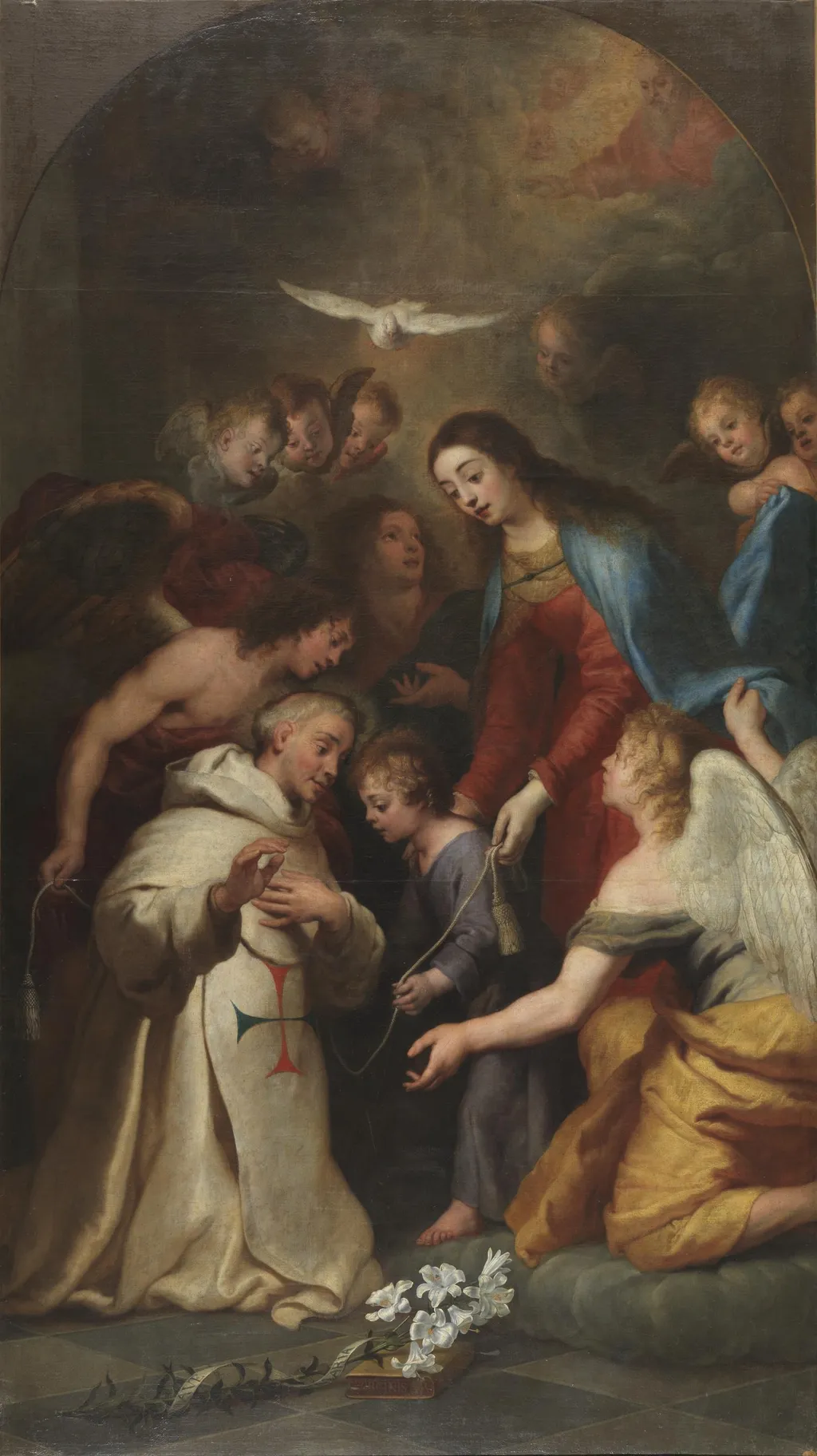 La Aparición de la Virgen a Simón de Rojas, by Gaspar de Crayer, oil, 1640