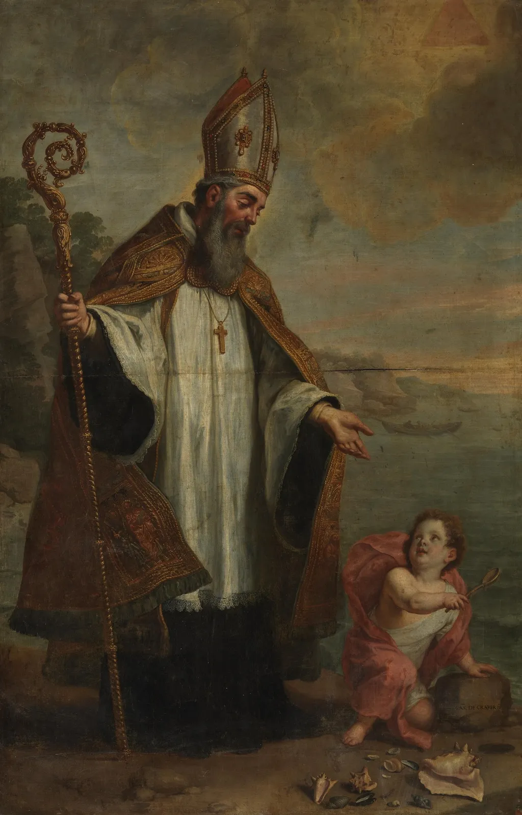 Saint Augustine, by Gaspar de Crayer, oil, 1655