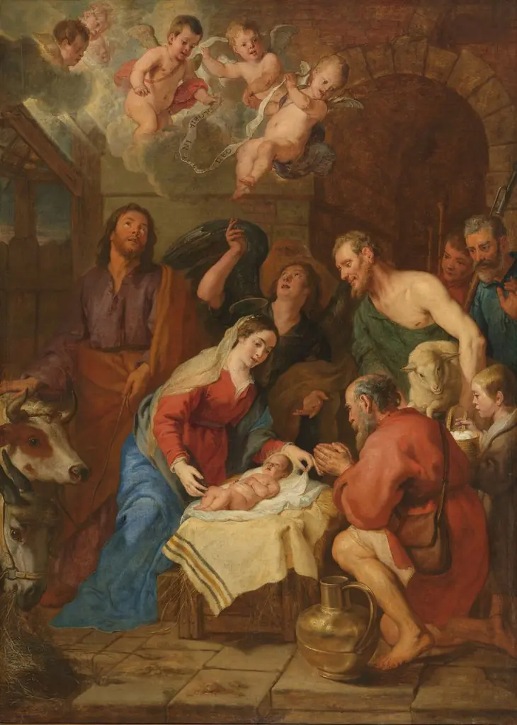 The adoration of the shepherds, by Gaspar de Crayer
