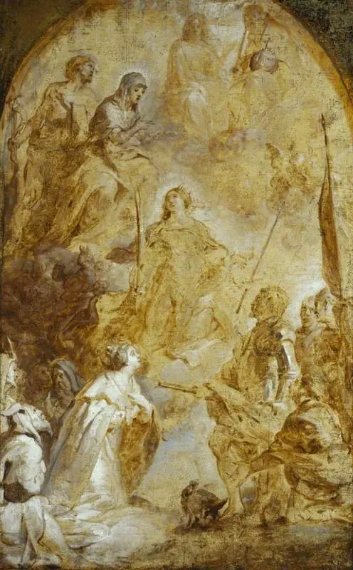 The Ascension of Saint Catherine, by Gaspar de Crayer