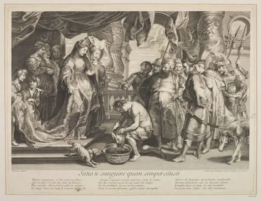 Tomyris with the head of Cyrus, by Gaspar du Change