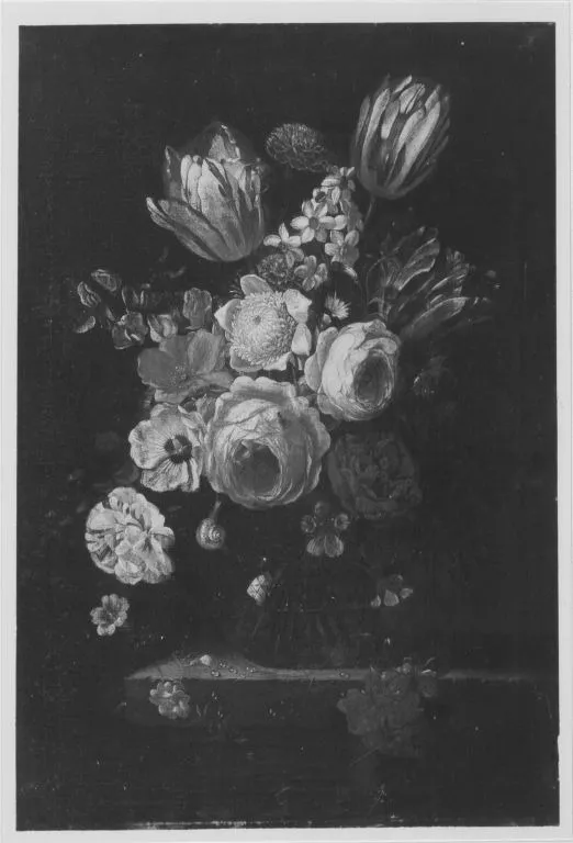 A Vase of Flowers, by Gaspar Peeter Verbruggen the Younger, oil, 1699